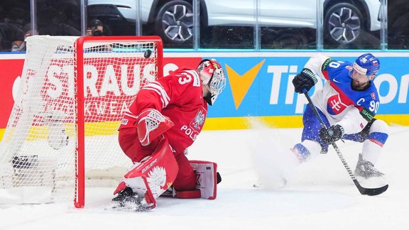 Hokejs, pasaules čempionāts 2024: Slovākija - Polija