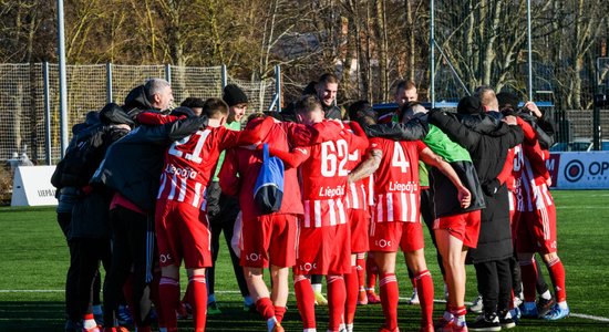 'Liepājas' futbolisti turpina uzvaru sēriju sezonas ievadā