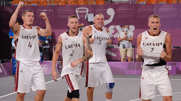 Tokijas olimpiskās spēles, 3x3 basketbols, ceturtdaļfināls: Latvija - Japāna - 2