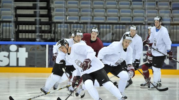 Hokejs, Latvijas hokeja izlases treniņš - 17