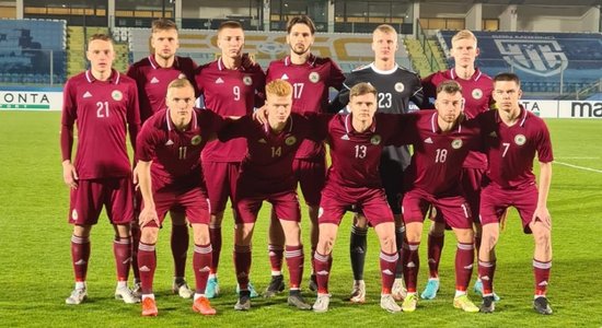 Latvijas U-21 futbola izlase Eiropas čempionāta kvalifikācijas mačā nespēj pieveikt Sanmarīno