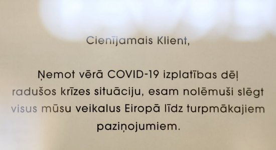 Dīkstāves pabalstu atteikumi visvairāk viesnīcām un restorāniem, uzņēmēji aicina pārskatīt prasības