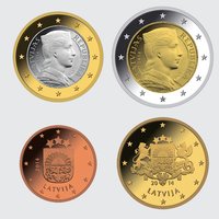 Pirmās Latvijas eiro monētas būs izkaltas jūlija beigās