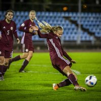 Latvijas futbolistēm vēl viens zaudējums Eiropas čempionāta kvalifikācijā
