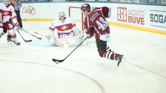 Hokejs, KHL spēle: Rīgas Dinamo - Maskavas Spartak - 9