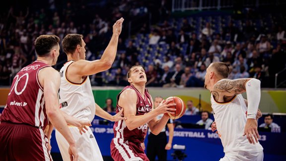 Basketbols, Pasaules kauss, ceturtdaļfināls: Latvija - Vācija - 15