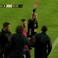 Video: Lietuvas futbolā par rupjībām nepabeigtā spēlē piespriež bargus sodus