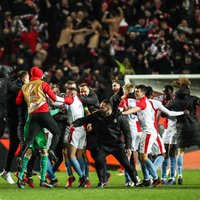 'Slavia' ar nervu stindzinošu uzvaru izslēdz 'Sevilla' no Eiropas līgas