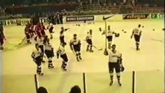 Latvijas hokeja fani PČ B grupā Eindhovenā 1996 - 6