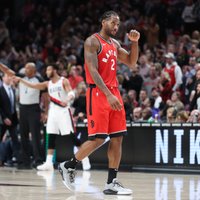 NBA līdere 'Raptors' ar Lenardu ierindā zaudē 'Trail Blazers'