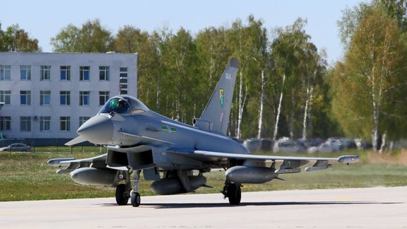 Eurofighter Typhoon NATO air base Siauliai