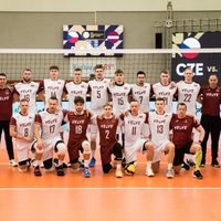 Latvijas volejbola izlase Eiropas Zelta līgas mačā zaudē Igaunijai
