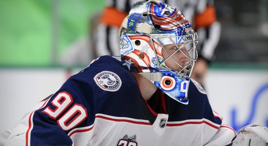 Merzļikinam lielisks sniegums un mača labākā spēlētāja gods 'Blue Jackets' uzvarā