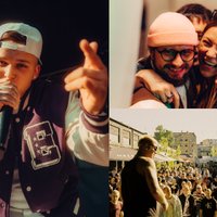 Foto: Pašmāju reperu zieds ietusē hiphopa festivālā 'Bronx'