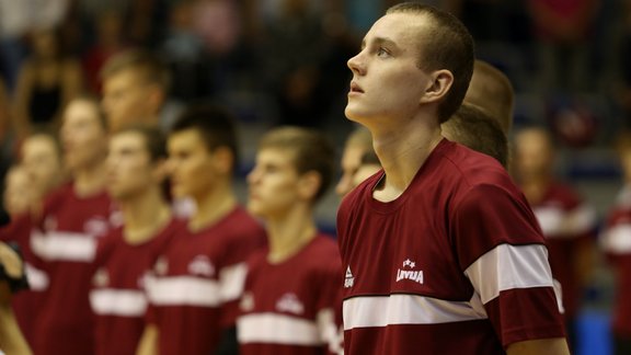 U18 Eiropas čempionāta basketbola spēlē starp Latvijas un Anglijas - 7