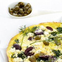 Grieķu omlete ar olīvām