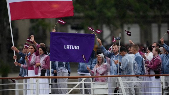 Latvijas delegācija Parīzes OS 26.07.24