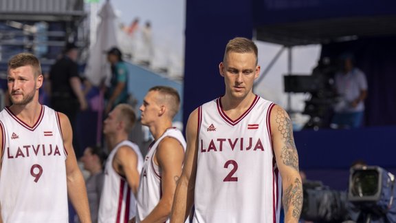 Parīzes olimpiskās spēles, 3x3 basketbols: Latvija - Lietuva