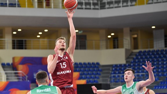 Basketbols, Eiropas U-20 čempionāts: Latvija - Īrija