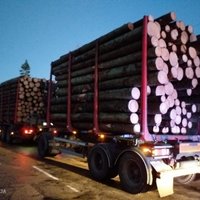 Foto: Par 15 tonnām pārkrauts baļķvedējs saņem 11 tūkstošu eiro sodu