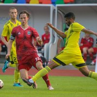 Latvijas futbola virslīgas Kurzemes derbijā uzvaru izcīna 'Ventspils'