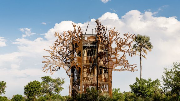 koka māja Baobab Treehouse Xigera Safari Lodge