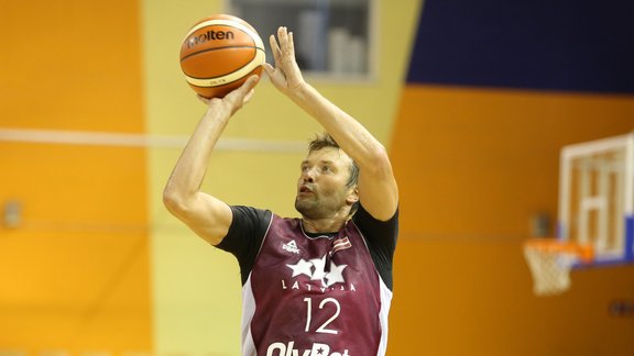 Latvijas basketbola izlases atklātais treniņš un preses konference - 35