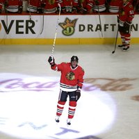 Marians Hosa gūst 500. vārtus NHL karjerā
