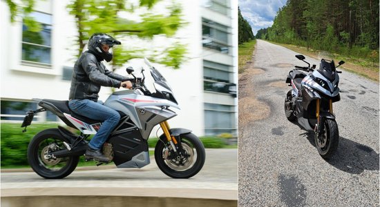 "Delfi" testē: Eiropā pirmais tūrisma elektromotocikls "Energica Experia"