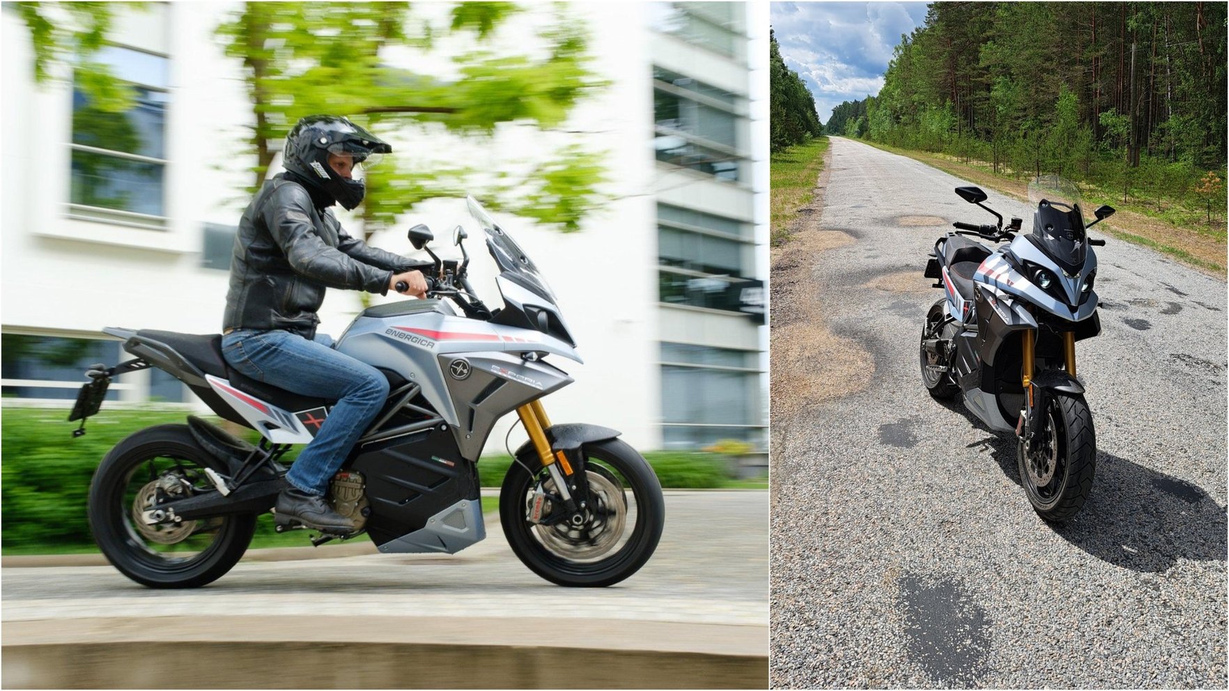 "Delfi" testē: Eiropā pirmais zaļais tūrisma elektromotocikls "Energica Experia"