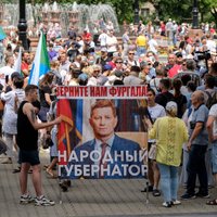 В Хабаровске седьмую субботу подряд люди вышли на митинг за Фургала