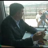 Поезд с Михаилом Саакашвили не доехал до Украины