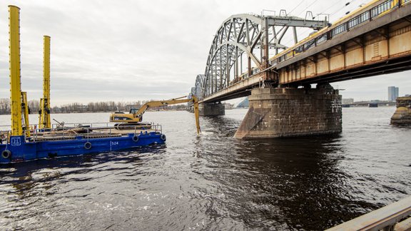 Rail Baltic tilta balsta būvniecība