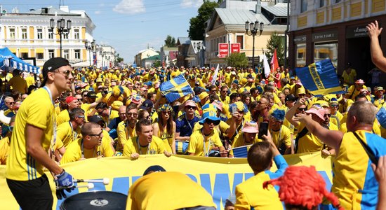 Матчи чемпионата мира посетили 330 тысяч болельщиков, наплыва шведов в Ригу не ожидается