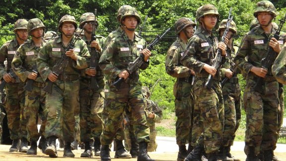 South Korean soldiers army