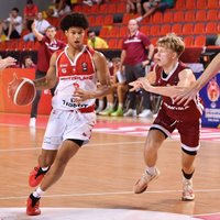 Latvijas U-20 basketbolisti Eiropas čempionāta B divīzijas turnīra trešajā spēlē papildlaikā zaudē šveiciešiem