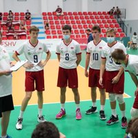 Latvijas volejbolisti uzvar Armēniju Eiropas U-18 čempionāta kvalifikācijas spēlē