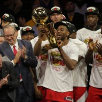'Raptors' basketbolisti pirmo reizi izcīna NBA čempionu titulu