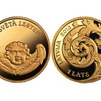 LB laiž apgrozībā Lestenes dievnamam veltītu zelta monētu