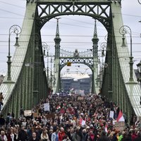 В Будапеште прошел многотысячный митинг с критикой Орбана