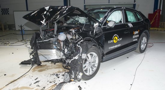 Jaunais 'Audi Q5' saņēmis augstāko vērtējumu 'EuroNCAP' drošības testos