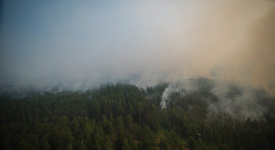 Valdgales ugunsgrēka vietā šonakt nav novērota intensīva degšana