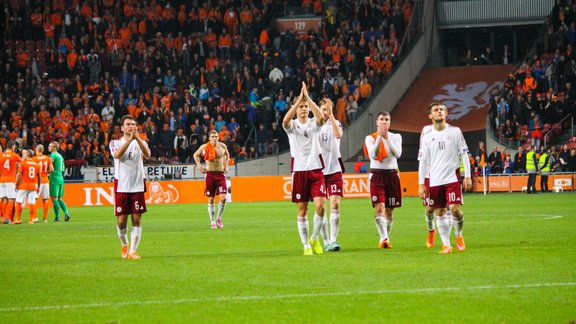 Latvijas izlase piedzīvo sagrāvi pret Nīderlandes futbolistiem - 56