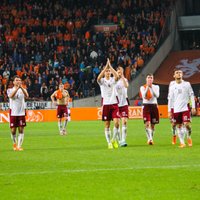 Latvijas futbola izlase gada laikā FIFA rangā pakāpusies par 20 vietām
