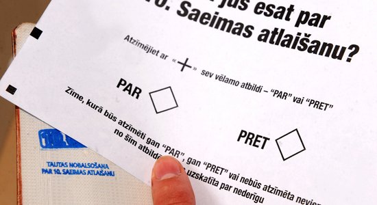 Referendums: balsošana Latvijā beigusies; CVK sāk skaitīt balsis