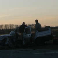 Тяжелая авария на вентспилсском шоссе