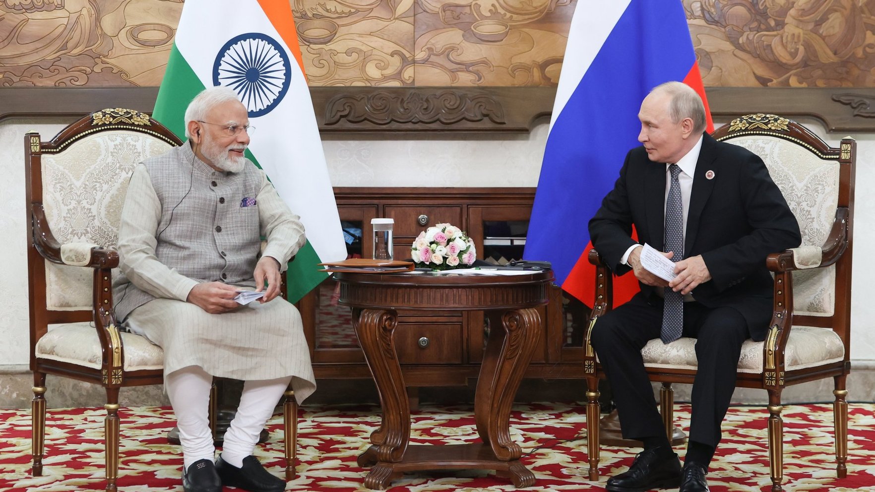 “We must choose the path from endless war to an end to war,” Modi tells Putin