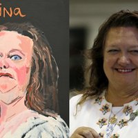 Austrālijas bagātākā dāma prasa aizvākt viņas portretu no galerijas