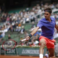 Federers 44.reizi iekļūst 'Grand Slam' turnīru ceturtdaļfinālā