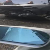 Video: Divu vieglo un vienas smagās mašīnas sadursme uz Dienvidu tilta